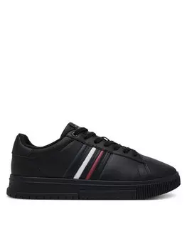 Кроссовки Modern Cupsole Stripes Lth FM0FM05406 Tommy Hilfiger, черный
