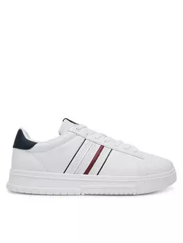 Кроссовки Modern Cupsole Stripes Lth FM0FM05406 Tommy Hilfiger, белый