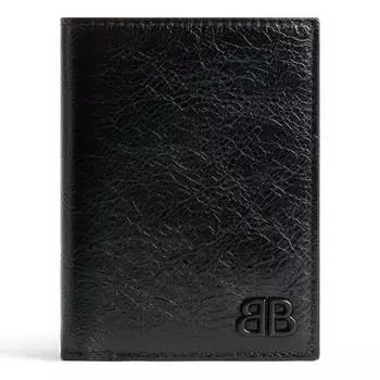 Кроссовки monaco vertical bifold wallet Balenciaga, черный