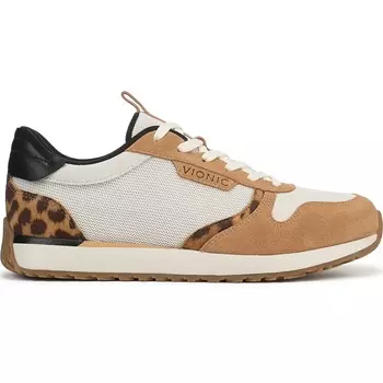 Кроссовки Monarch Vionic, ivory/leopard leather & mesh