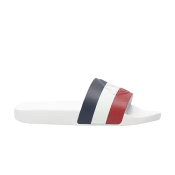 Кроссовки Moncler Basile Pool Slide 'White Tricolour', белый