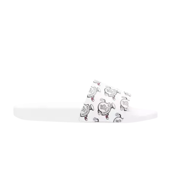 Кроссовки Moncler Basile Slide 'Logo Print - White', белый
