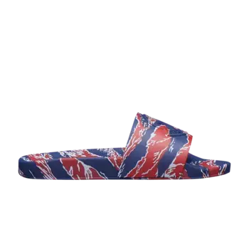 Кроссовки Moncler Basile Slide Tiger Print - Red Blue, синий