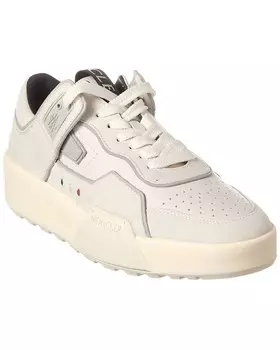 Кроссовки Moncler Promyx Space из кожи и замши, белый