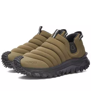 Кроссовки Moncler Trailgrip Apres Low Top, цвет Olive & Black
