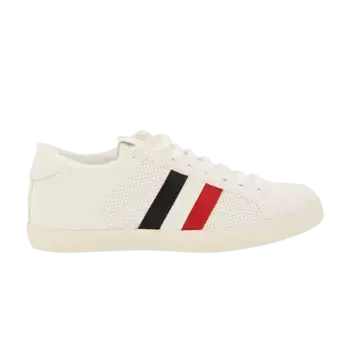 Кроссовки Moncler Wmns Ryegrass Striped Lace Up Sneakers White Red Navy, белый