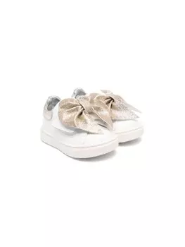 Кроссовки Monnalisa с бантом, белый/бежевый