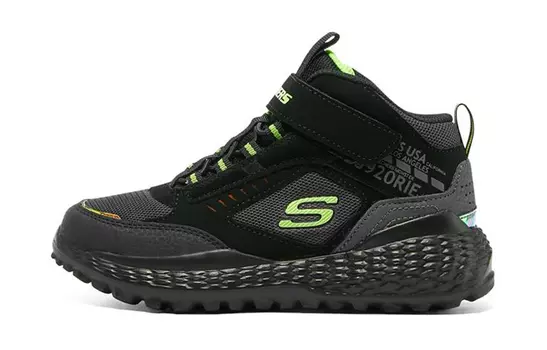 Кроссовки Monster Kids GS Mid-top черные/зеленые Skechers