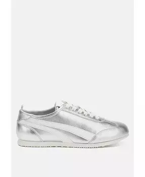 Кроссовки Montek на шнуровке из искусственной кожи London Rag, серебро