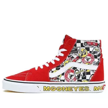 Кроссовки mooneyes x sk8-hi 'formula one' Vans, красный
