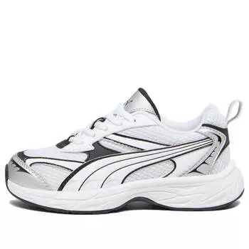 Кроссовки morphic 'feather grey black' Puma, серый