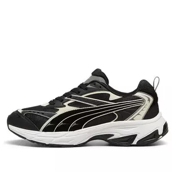Кроссовки morphic retro 'black alpine snow' Puma, черный