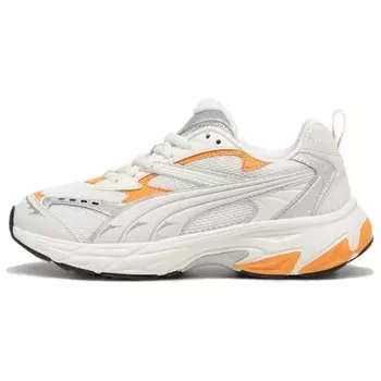 Кроссовки Morphic Running унисекс с низким верхом, цвет белый/оранжевый Puma