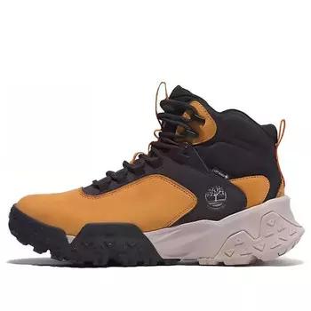 Кроссовки motion scramble mid lace up hiking boot with gore-tex bootie 'wheat nubuck' Timberland, желтый