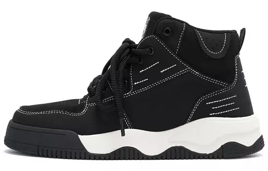 Кроссовки MPUX Skateboarding Shoes Unisex High-top, черный