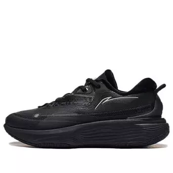 Кроссовки мягкие теплые флисовые Li-Ning, черный