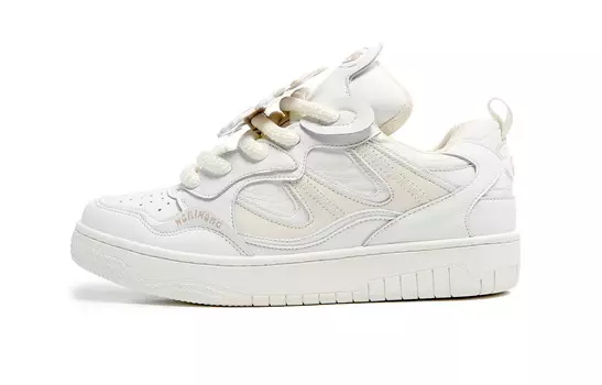 Кроссовки MR.PESIN Skateboarding Shoes Unisex Low-top White, белый