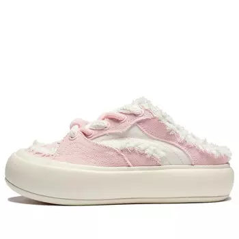 Кроссовки мюли на платформе с пуховиком Li-Ning, розовый