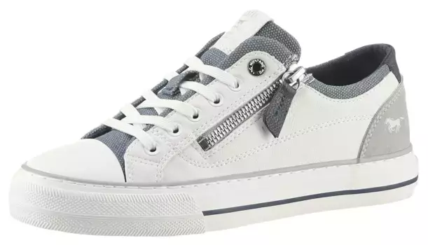 Кроссовки Mustang Shoes, с боковой молнией, повседневная обувь, полуботинки, туфли на шнуровке, синий