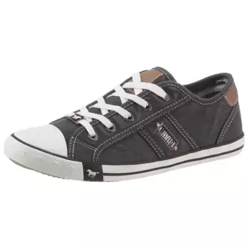 Кроссовки Mustang Shoes с фирменной этикеткой Mustang, повседневная обувь, полуботинки, туфли на шнуровке, черный