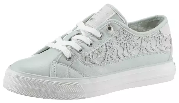 Кроссовки Mustang Shoes, со шнурком, повседневная обувь, полуботинки, туфли на шнуровке, зеленый