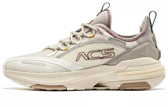 Кроссовки мужские ACS с низким верхом серый/коричневый Qiaodan