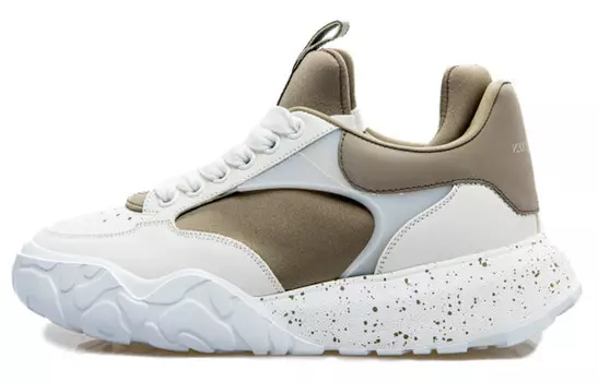 Кроссовки мужские Alexander Mcqueen Earth Strata S23, белый / коричневый