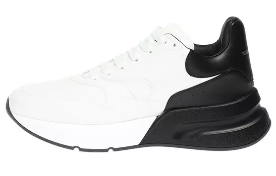 Кроссовки мужские Alexander Mcqueen низкие, белый / черный