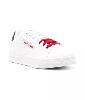 Кроссовки мужские Armani Exchange с красными шнурками, белый