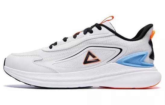 Кроссовки мужские Blast Running Shoes Low-top белые/черные/оранжевые/синие Peak