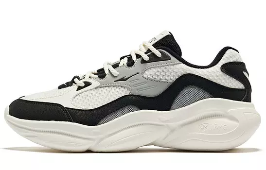 Кроссовки мужские Brocade Lifestyle Shoes Men Low-Top White Gray Black Erke