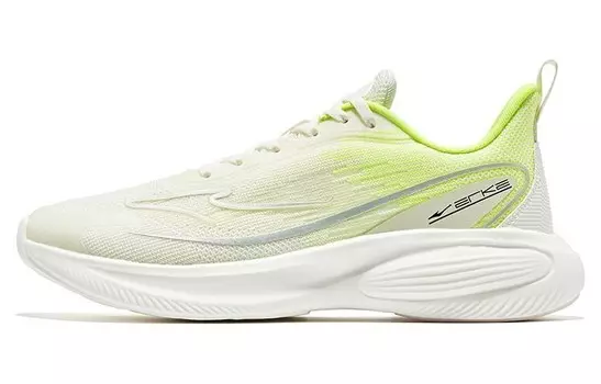 Кроссовки мужские Bullets Running Shoes Low-top Oak Bud White/Fluorescent Lime Green Erke