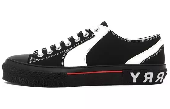 Кроссовки мужские Burberry Colorblock Low Top, черный / белый