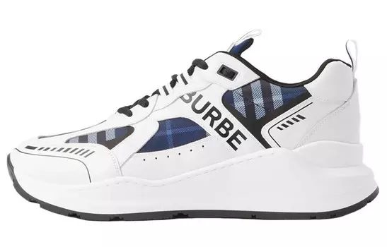 Кроссовки мужские Burberry Low-Top, белый / синий