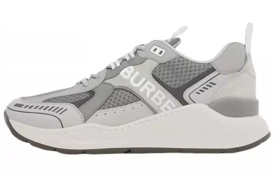 Кроссовки мужские Burberry Low-Top, серый / белый
