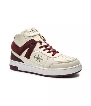 Кроссовки мужские Calvin Klein Jeans высокие на шнуровке, белый