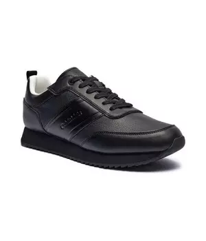 Кроссовки мужские Calvin Klein кожаные однотонные, черный