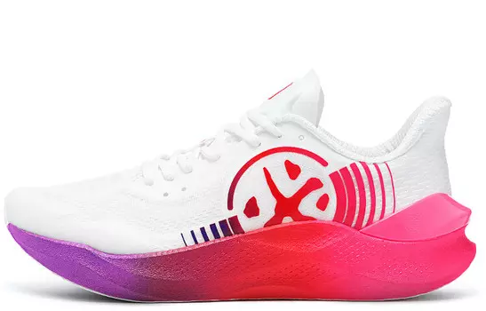 Кроссовки мужские Carbon Mix Plus с низким верхом Ice White/Flame Red/Bimai Purple Bmai