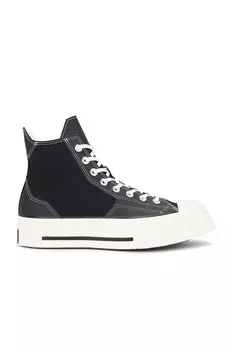 Кроссовки мужские Chuck 70 De Luxe Squared Converse, цвет Black, Black, & Egret