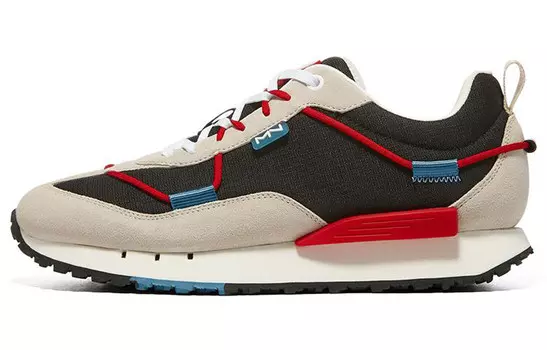 Кроссовки мужские Classic Jogger 1 Low-top черные/красные/кофейные Skechers