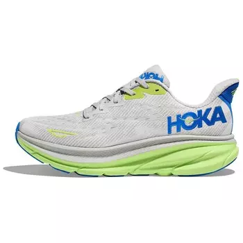 Кроссовки мужские Clifton 9 с низким верхом серые/синие/зеленые Hoka One One