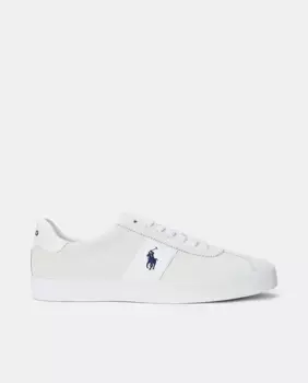 Кроссовки мужские COURT VLC из натуральной кожи в форме шлема Polo Ralph Lauren, белый