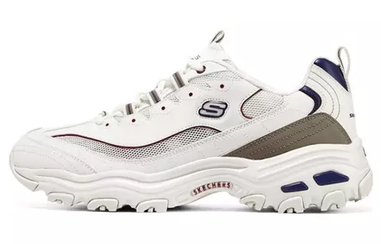 Кроссовки мужские D"Lites 1.0 Chunky с низким верхом белого/коричневого цвета Skechers