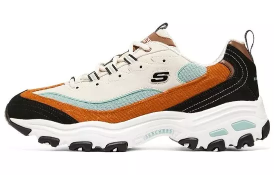 Кроссовки мужские D"Lites 1.0 Chunky с низким верхом белого/коричневого цвета Skechers