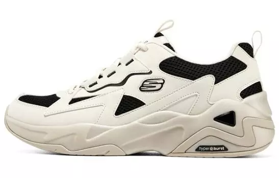 Кроссовки мужские D"Lites 1.0 Chunky с низким верхом белого/черного цвета Skechers