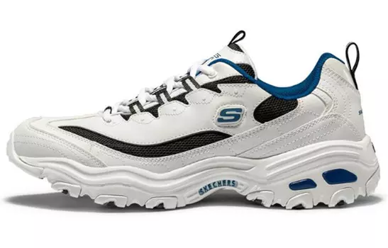 Кроссовки мужские D"Lites 1.0 Chunky с низким верхом белого/черного/синего цвета Skechers