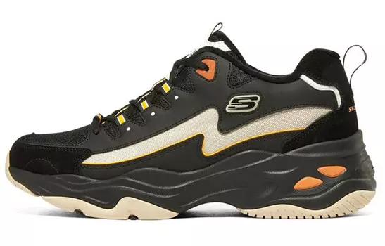Кроссовки мужские D"Lites 4.0 Chunky с низким верхом черного цвета Skechers
