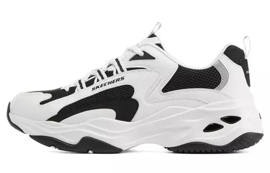 Кроссовки мужские D"Lites 4.0 Chunky с низким верхом белого/черного цвета Skechers