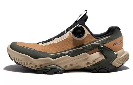 Кроссовки мужские DU BOA с низким верхом цвета медово-коричневый/зеленый Abyssal Kailas Fuga