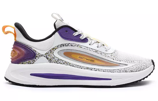 Кроссовки мужские -flex Lite Low-Top белый/фиолетовый/желтый Erke